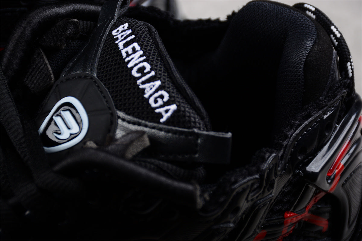 Balenciaga Runner Graffiti Black Red Sneakers