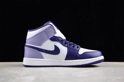 Nike Air Jordan 1 Mid Sky J Blueberry Light Purple Sneakers