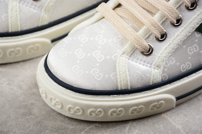 Gucci Tennis 1977 GG Print White Sneakers