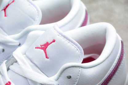 Nike Air Jordan 1 Low White True Berry GS Sneakers