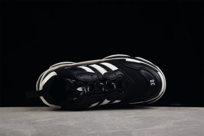 Balenciaga x Adidas Triple S Black Sneakers