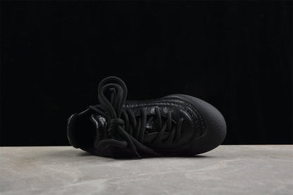 Alexander McQueen Flexion Black Leather Sneakers