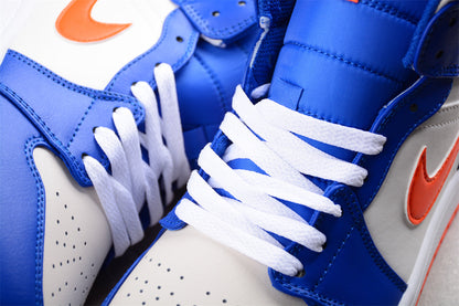 Air Jordan 1 Mid Knicks Orange Blue Sneakers