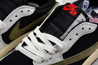Travis Scott x Air Jordan 1 Retro Low OG Olive (Women's) Sneakers