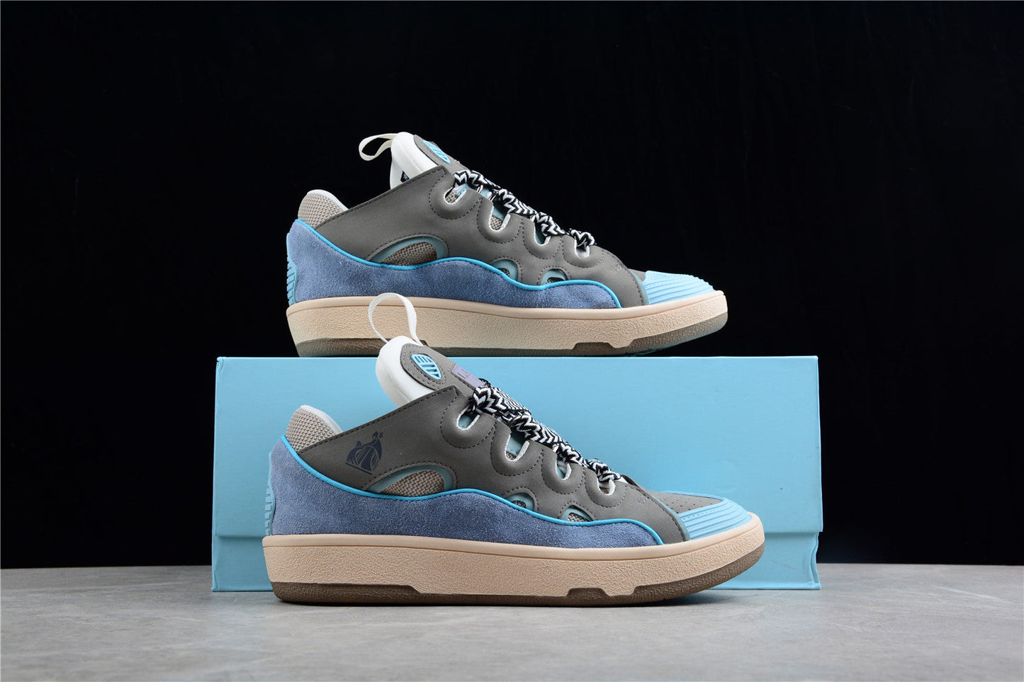 Lanvin Curb Sneaker 'Grey Blue'