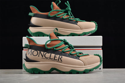 Moncler Trailgrip Lite 2 Beige Brown Green Sneakers