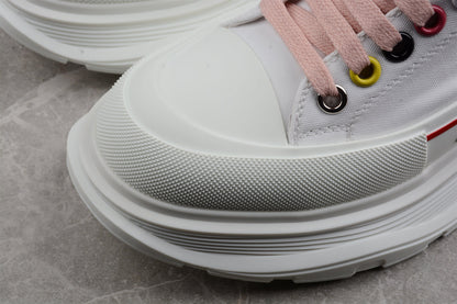 Alexander McQueen Tread Slick White Multi Canvas Sneakers