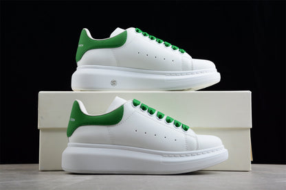 Alexander McQueen Oversized White Green Leather Sneakers