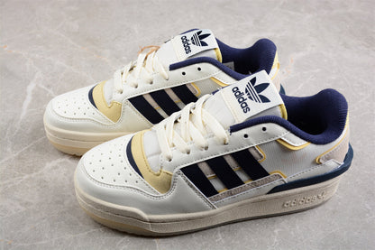 Adidas Forum Exhibit Low Off-White Shadow Navy Sneakers