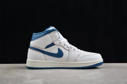 Air Jordan 1 Mid Industrial Blue Sneakers