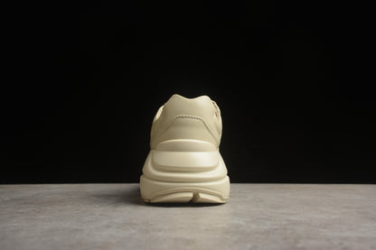 Gucci Rhyton Vintage Ecru Leather Sneakers