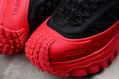 Moncler Trailgrip GTX Low Red Black Sneakers