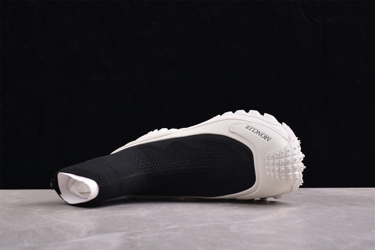 Moncler Trailgrip Sock Sneakers 'Black/White'