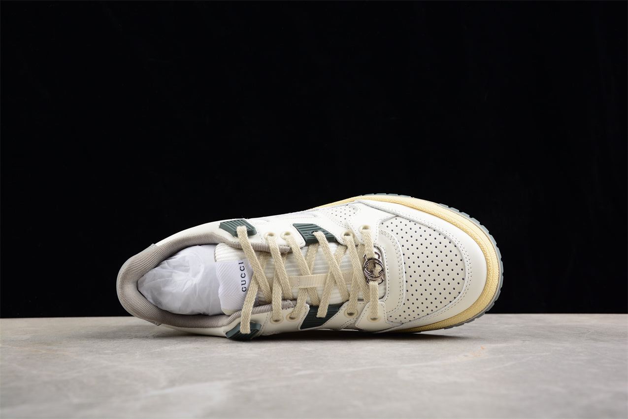 Gucci Distressed Leather Trainer Sneakers