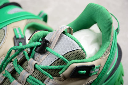 Moncler Trailgrip Beige Green Sneakers