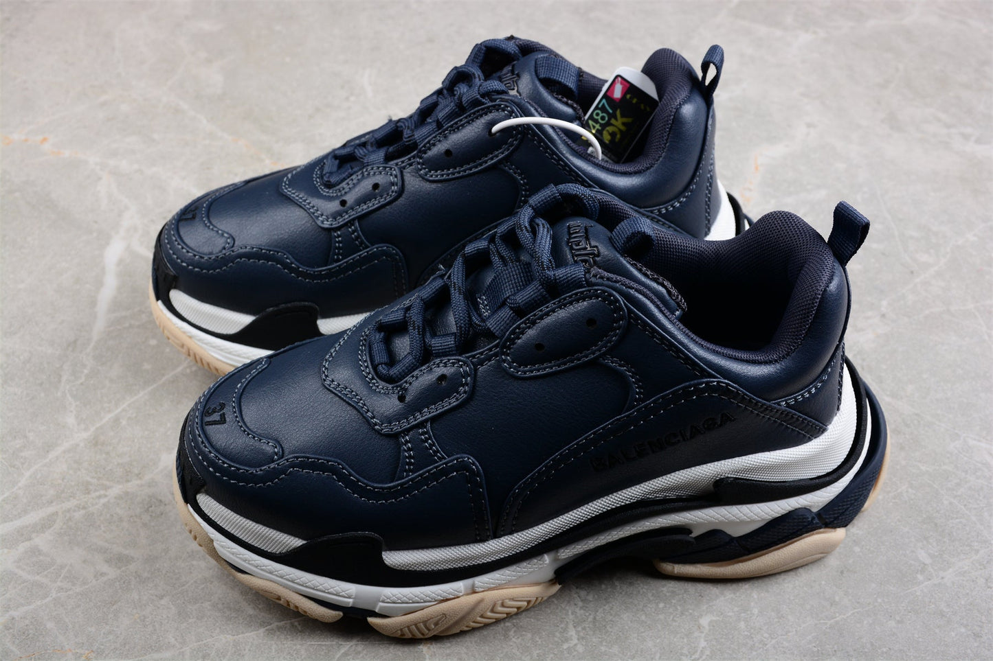 Balenciaga Triple S Blue White Sneakers