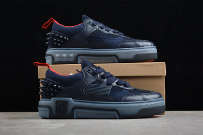Christian Louboutin Astroloubi Lace-Up Navy Blue