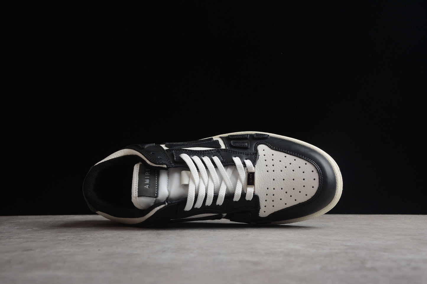 AMIRI Skel Top Low 'Black/White/Black'