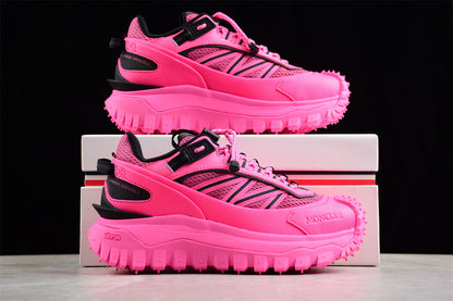 Moncler Trailgrip Panelled Pink Sneakers