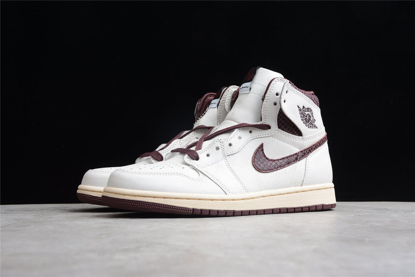 Air Jordan 1 High OG x A Ma Maniére “Sail & Burgundy”
