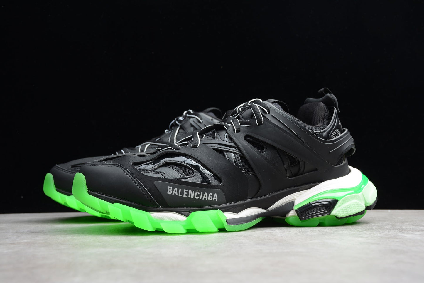Balenciaga Track Black Glow In The Dark Sneakers