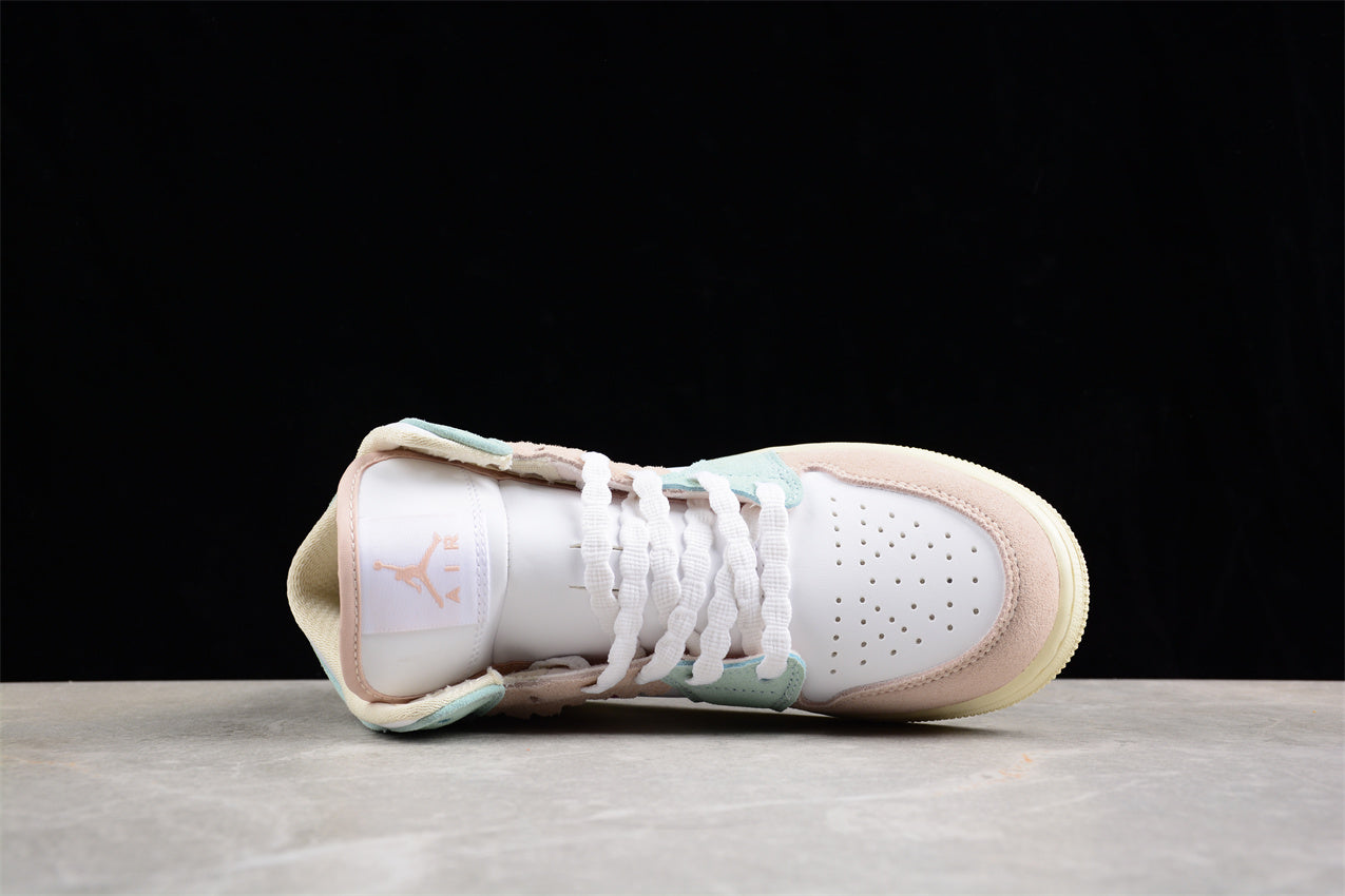Air Jordan 1 Mid GS "Pink Oxford" (Youth)