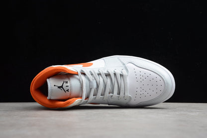 Nike Air Jordan 1 Mid SE Starfish Pure Platinum Sneakers