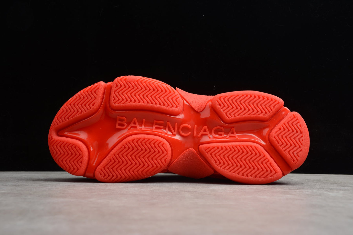 Balenciaga Triple S Allover Logo Red Sneakers