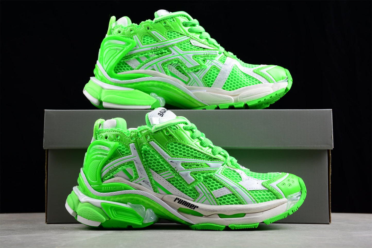 Balenciaga Runner Fluo Green Sneakers