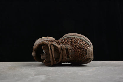 Balenciaga 3XL Fishnet Brown Sneakers