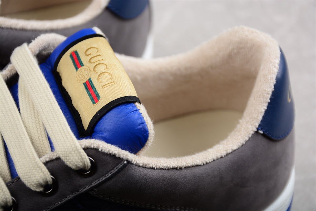 Gucci GG Screener Grey Navy Sneakers