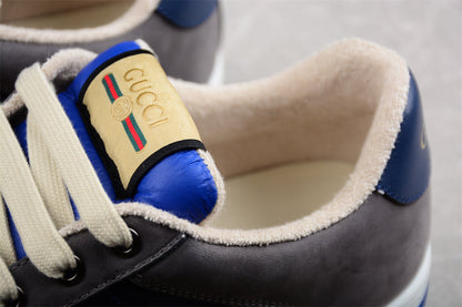Gucci GG Screener Grey Navy Sneakers