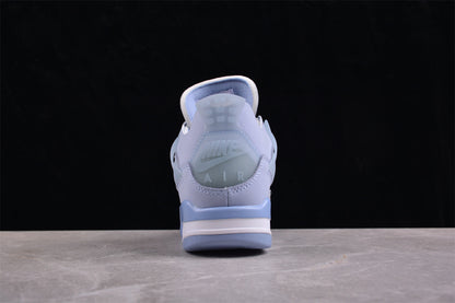 Off-White x Air Jordan 4 Custom Blue Sail Sneakers
