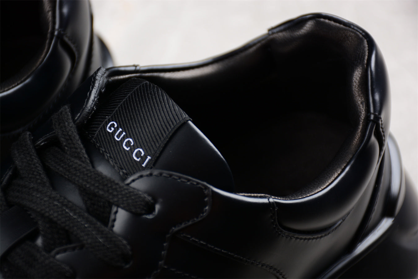 Gucci Interlocking G Rhyton Black Sneakers