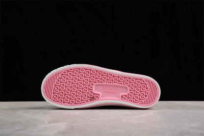 Gucci Tennis 1977 Pink GG Canvas Sneakers