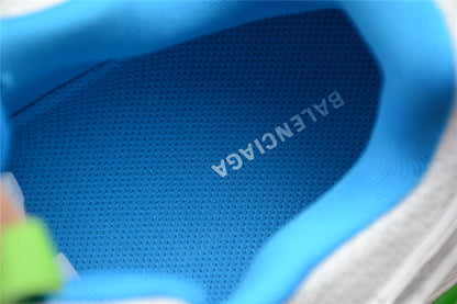 Women's White & Green Track Lifestyle Sneakers