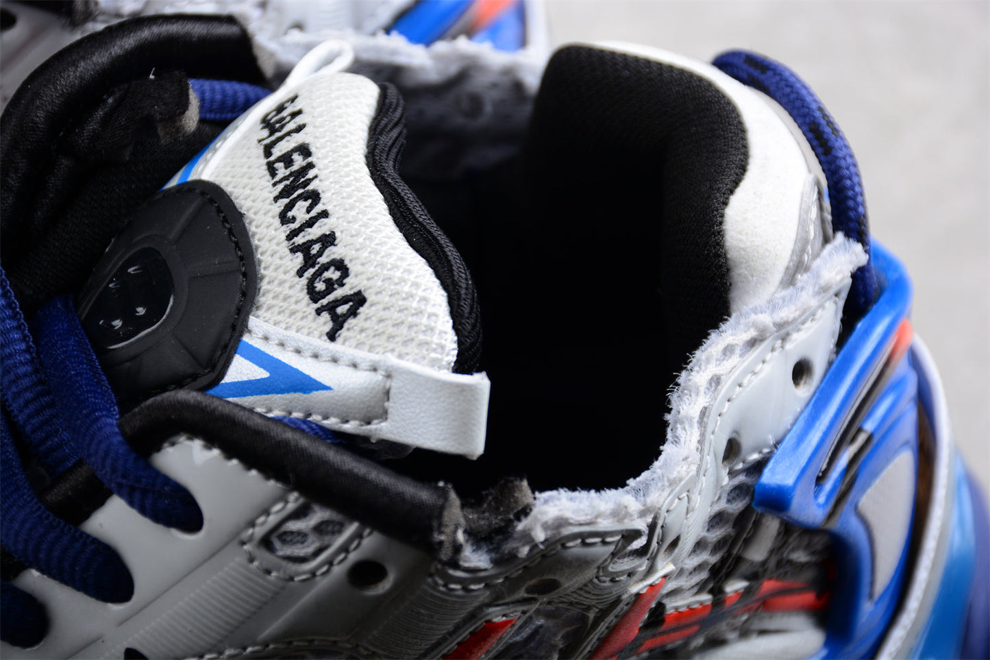 Balenciaga Runner 7.0 Blue Orange Graffiti Sneakers