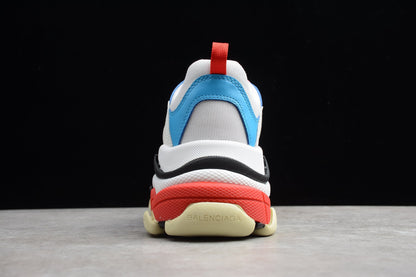 Balenciaga Women’s Triple S White Blue Pink Sneakers
