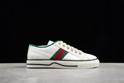 Gucci Tennis 1977 GG Print White Sneakers