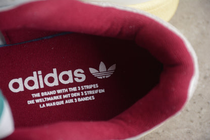 adidas Forum Low White Teal Burgundy Sneakers