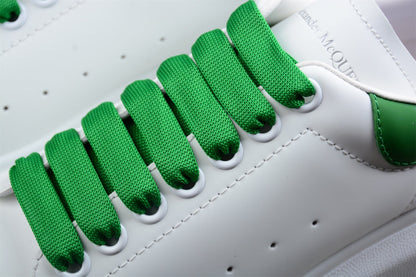 Alexander McQueen Oversized White Green Leather Sneakers