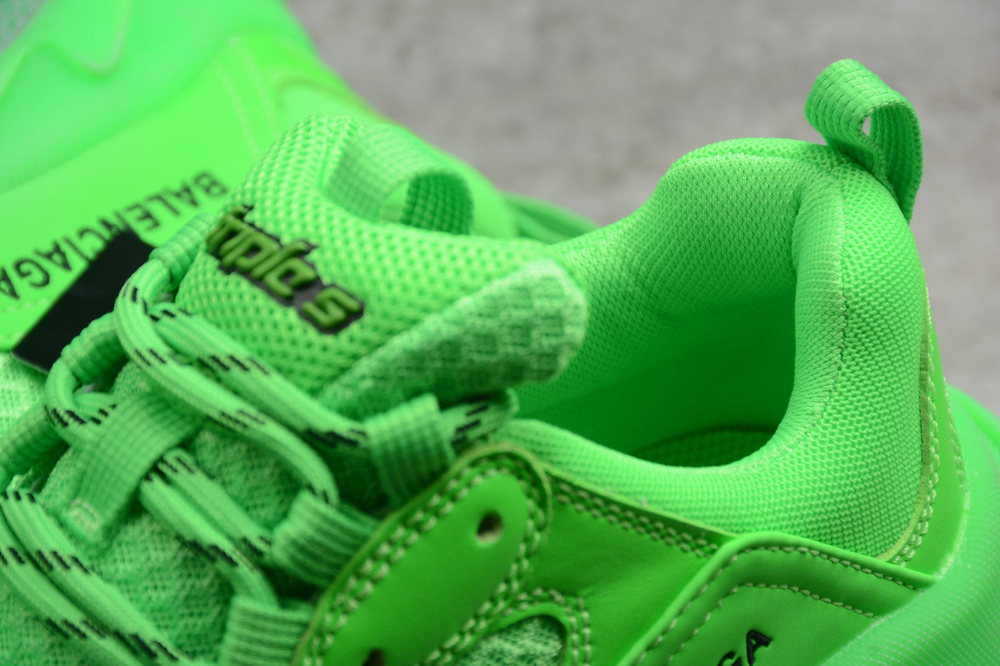 Balenciaga Triple S Neon Green Clear Sole Sneakers