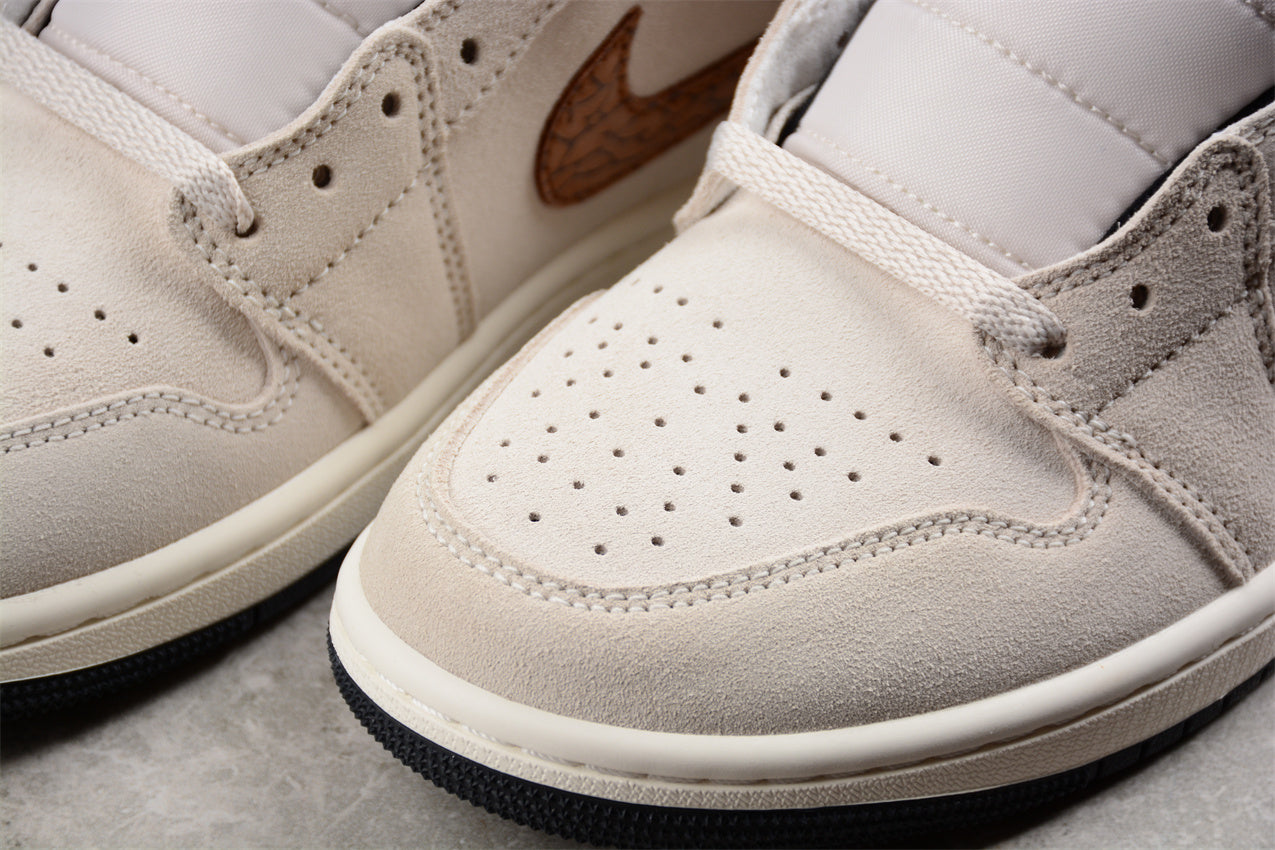 Air Jordan AJ1 Mid "Brown Elephant"