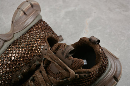 Balenciaga 3XL Fishnet Brown Sneakers