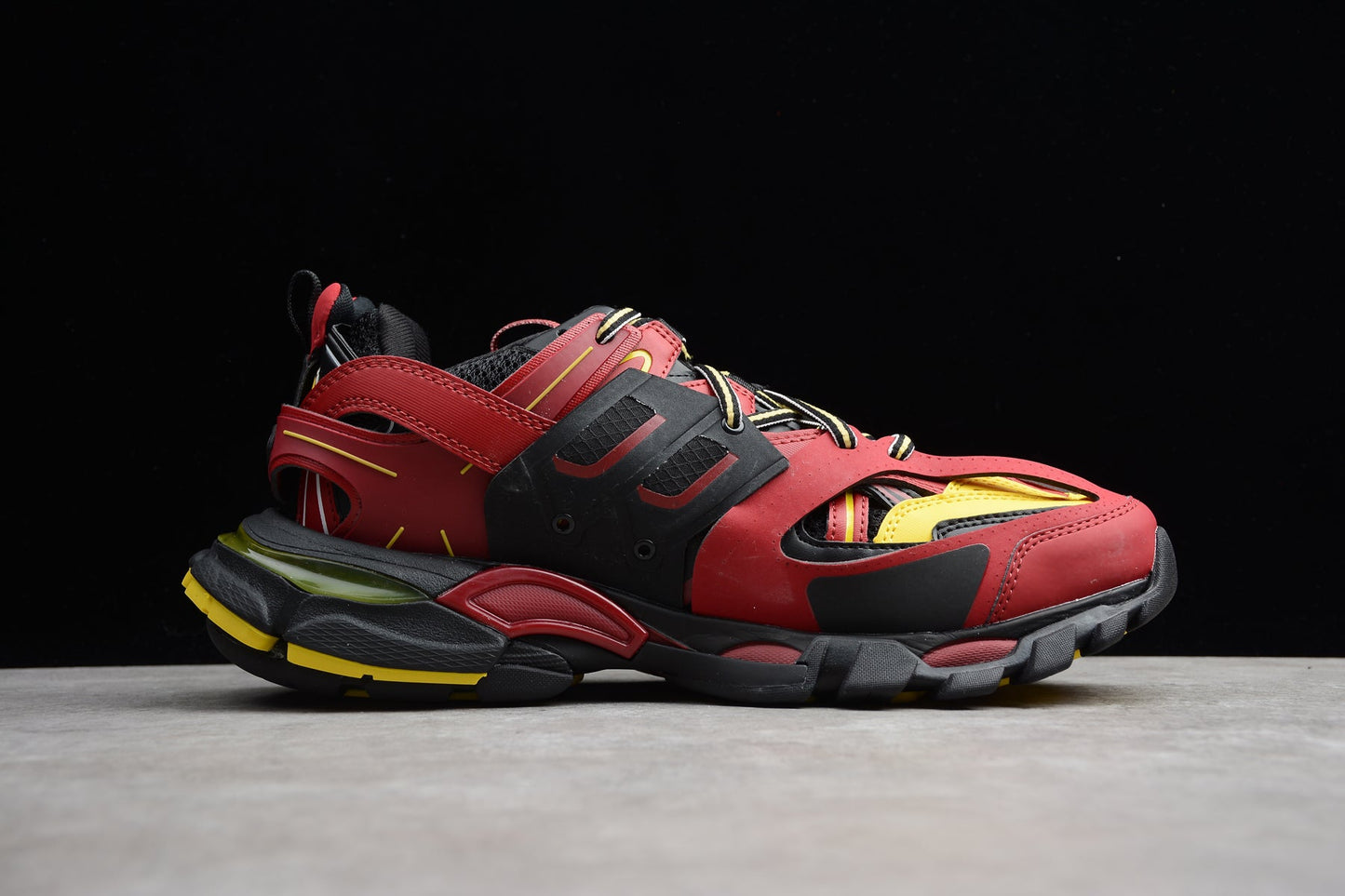Balenciaga Track Burgundy Black Sneakers