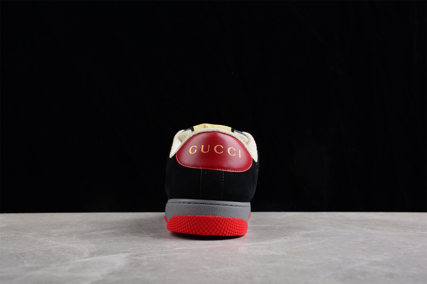 Gucci Screener Orange Leather Tiger Edition Sneakers