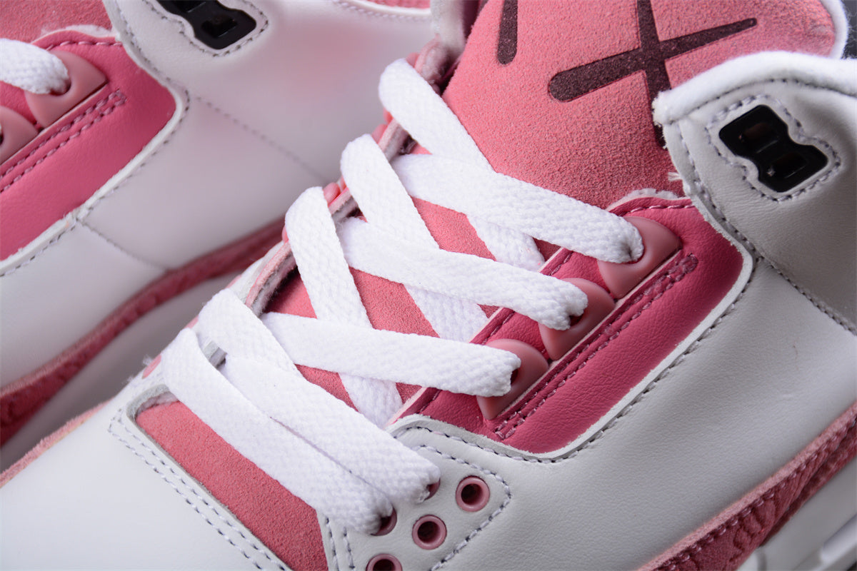 Air Jordan 3 KAWS Custom White/Pink