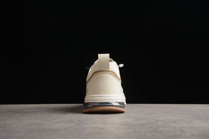 Gucci Cream Beige Leather Low-Top Sneakers
