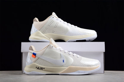Off-White x Nike Zoom Kobe 5 Sail Concept Basketball Shoes