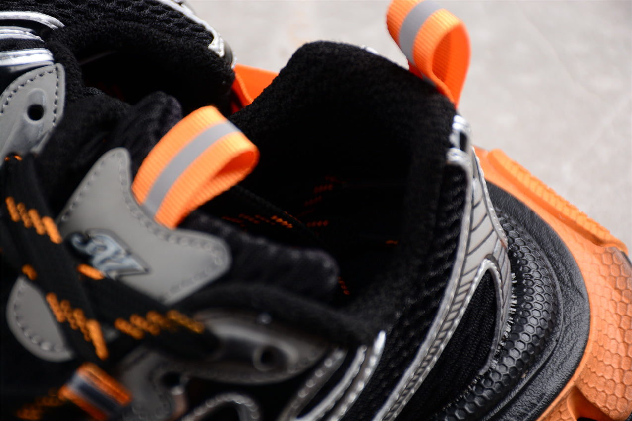 Balenciaga 3XL Black Orange Sneakers